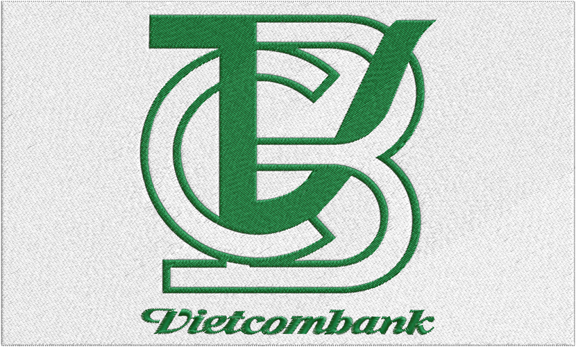 Thêu logo Ngân hàng Vietcombank